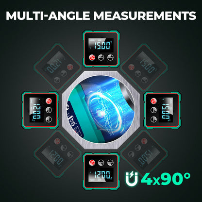 Exactify™ Magnetic Digital Angle Gauge with  Laser